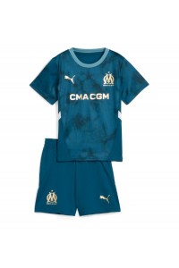 Fotbalové Dres Olympique de Marseille Dětské Venkovní Oblečení 2024-25 Krátký Rukáv (+ trenýrky)